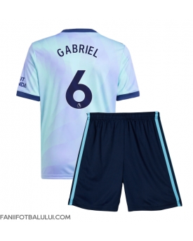 Arsenal Gabriel Magalhaes #6 Echipament de Fotbal Replică 2024-25 Copii Treilea (+ Șorturi)